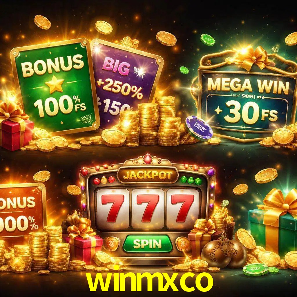 Tipos de bonos winmxco incluyendo recompensas de bienvenida y promociones continuas