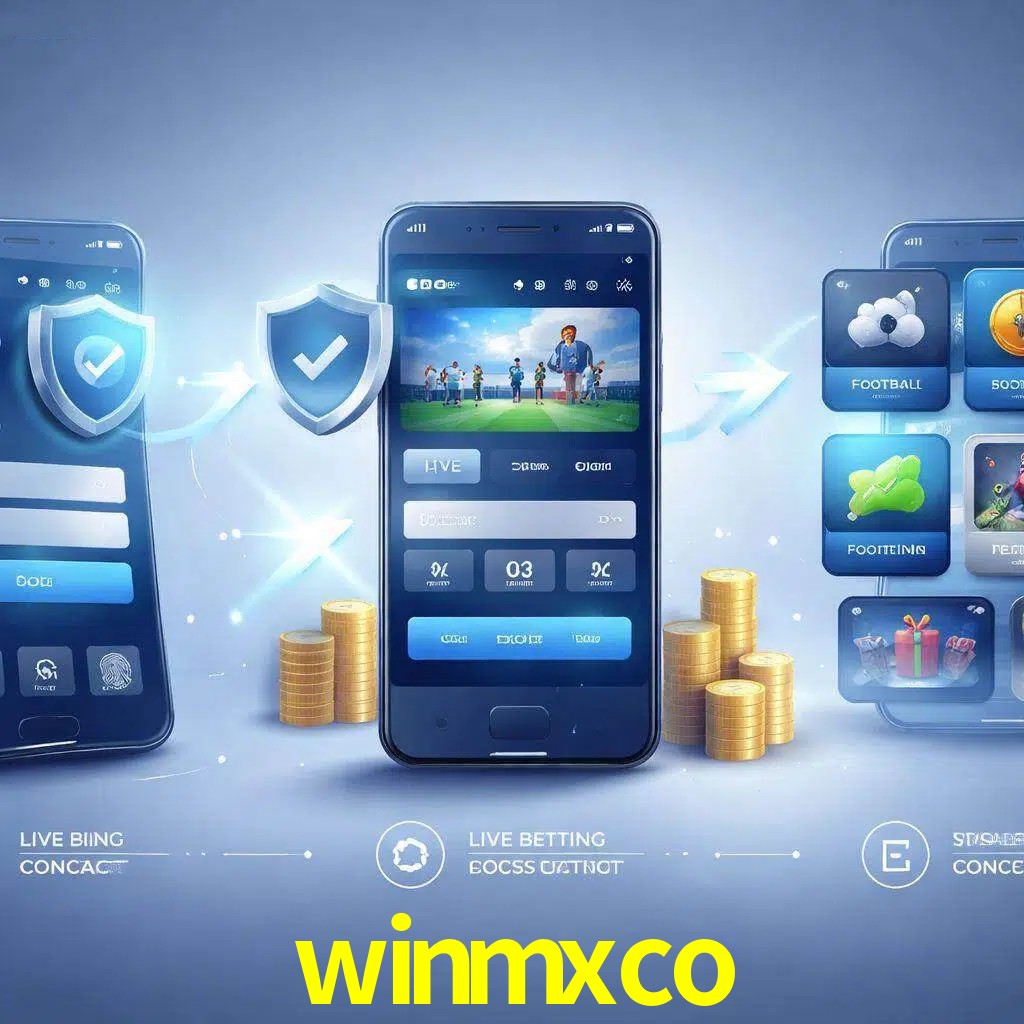 Pasos de acceso a la app winmxco en pantalla de teléfono móvil